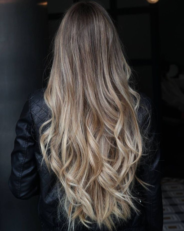 Balayage pour cheveux longs blonds