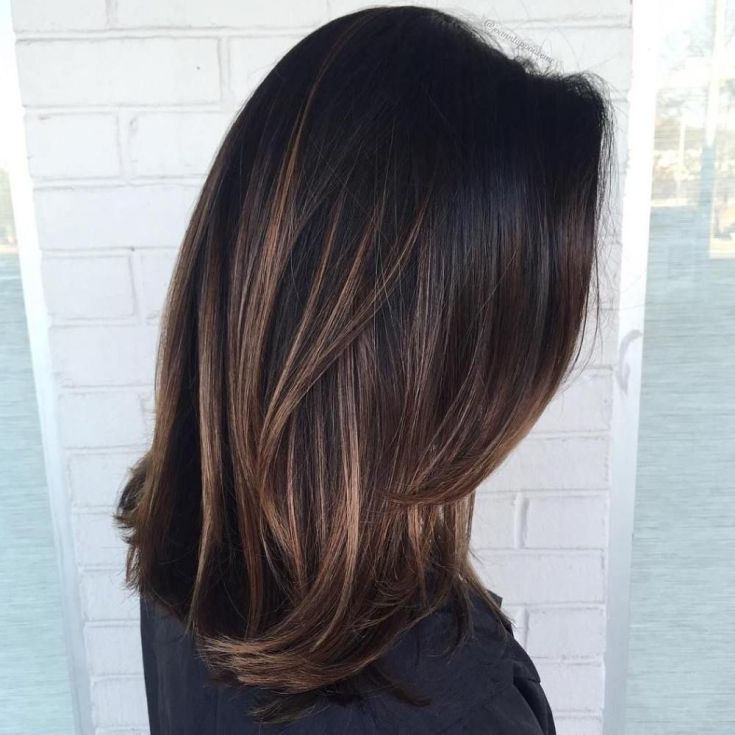 Balayage pour cheveux mi-noirs