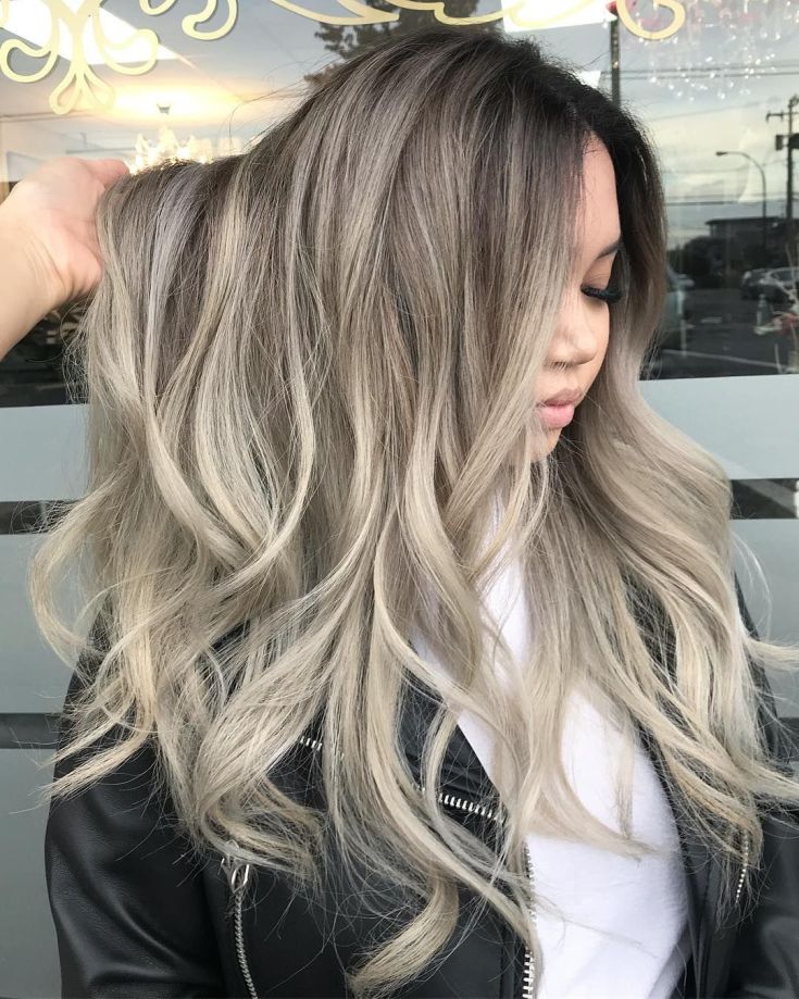 Shatush sur cheveux cendrés