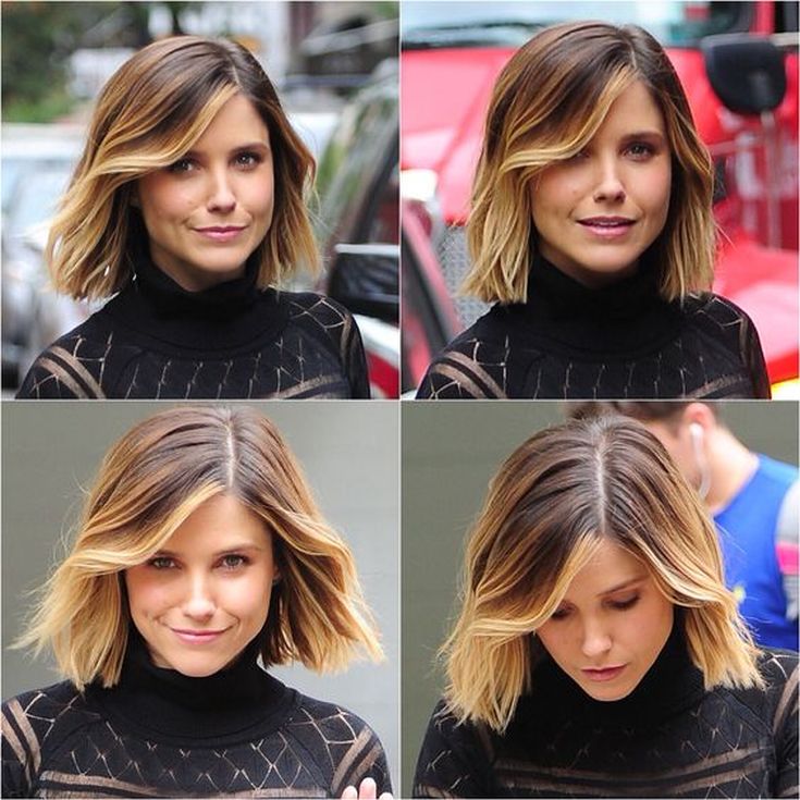 Balayage sur cheveux noirs carré 180 photos