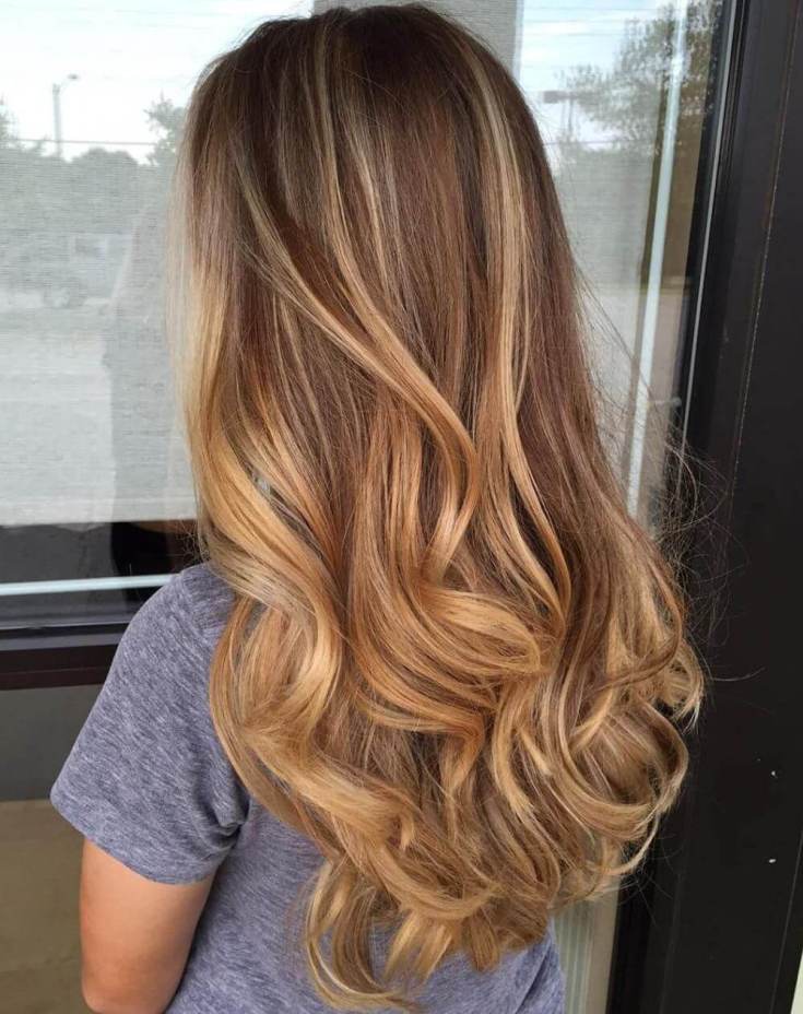 Balayage pour cheveux longs blonds