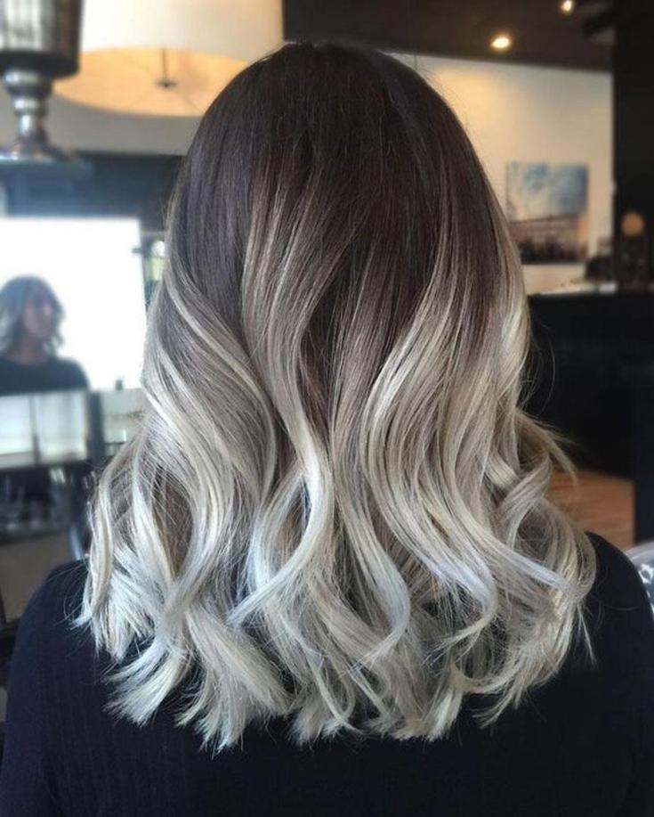 Shatush sur cheveux cendrés
