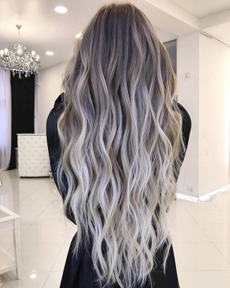 Balayage pour cheveux longs blonds