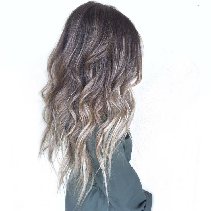 Shatush sur cheveux cendrés