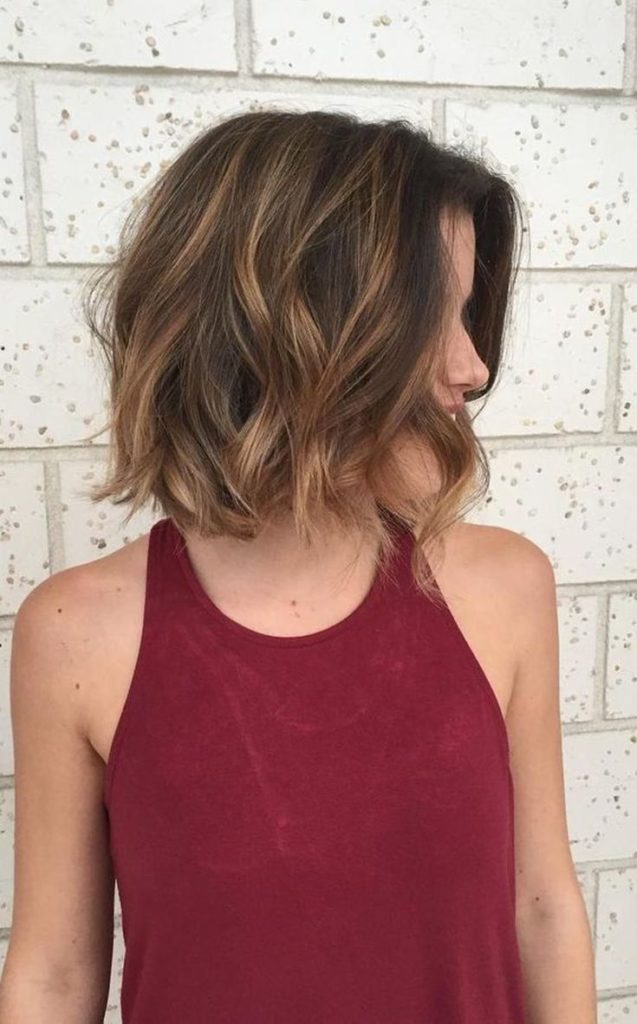 Balayage sur cheveux noirs carré 180 photos