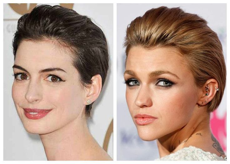 (+210 photos) Coupe de cheveux Pixie pour visage rond