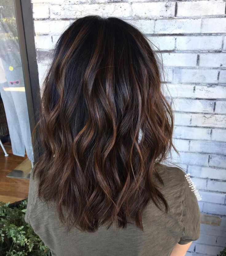 Balayage pour cheveux mi-noirs