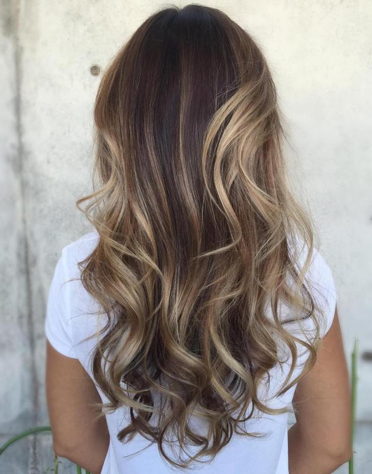 Balayage pour cheveux longs blonds