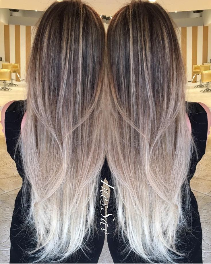 Balayage pour cheveux longs blonds