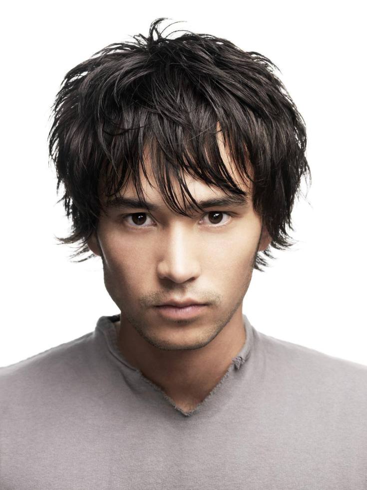 Coupe de cheveux homme en cascade