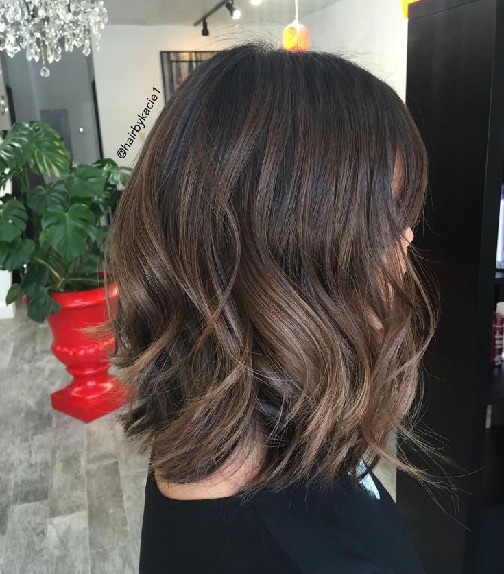 Balayage pour cheveux mi-noirs