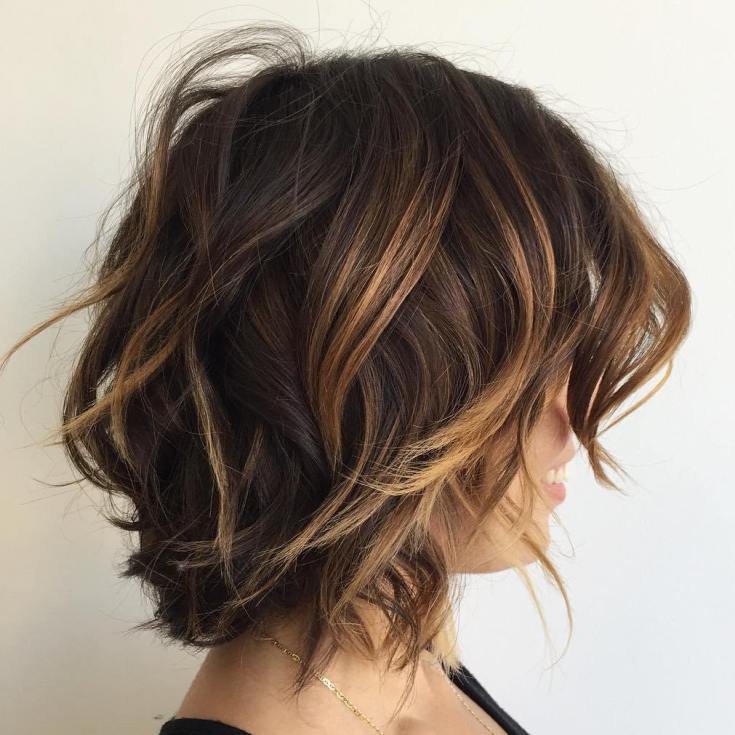 Balayage sur cheveux noirs carré 180 photos