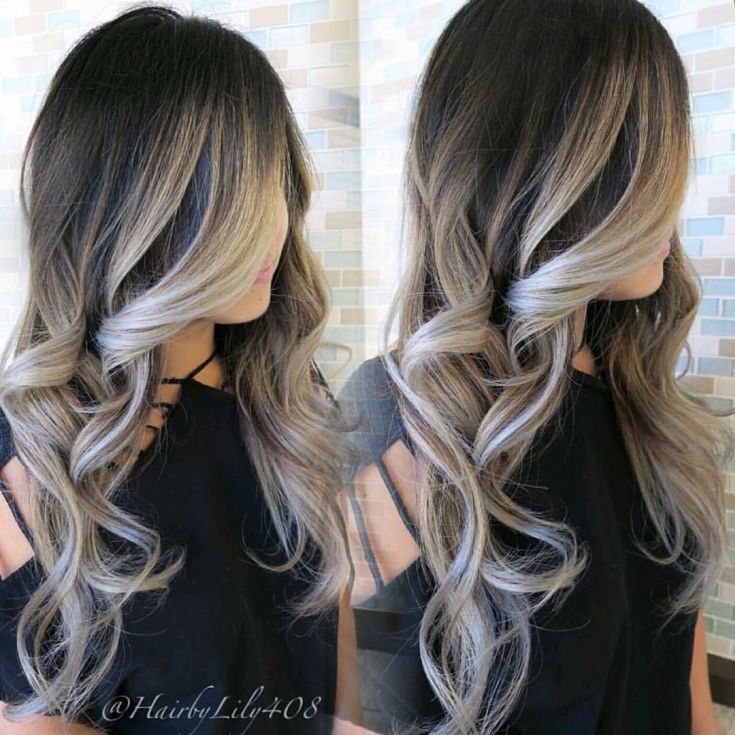 Shatush sur cheveux cendrés