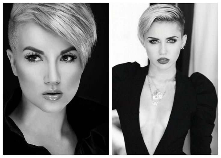 (+210 photos) Coupe de cheveux Pixie pour visage rond
