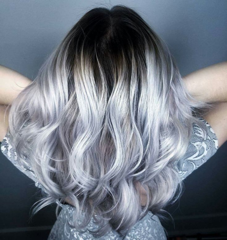 Shatush sur cheveux cendrés