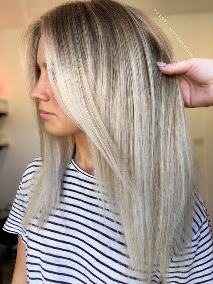 (+110 photo) Balayage sur cheveux raides