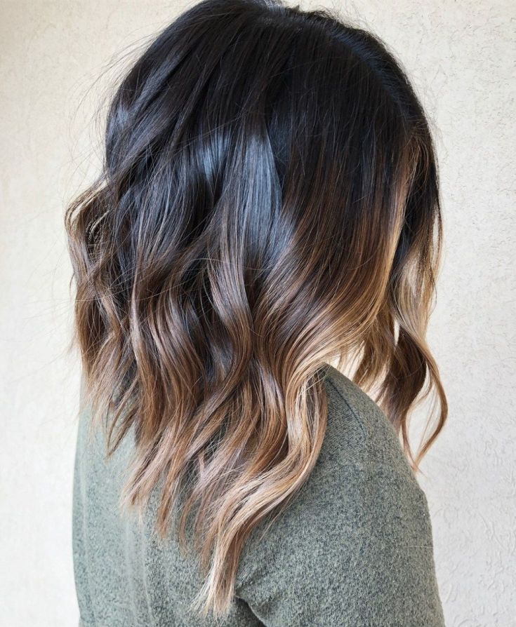 Balayage pour cheveux mi-noirs