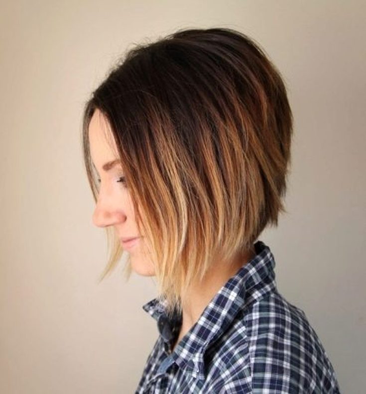 Balayage sur cheveux noirs carré 180 photos