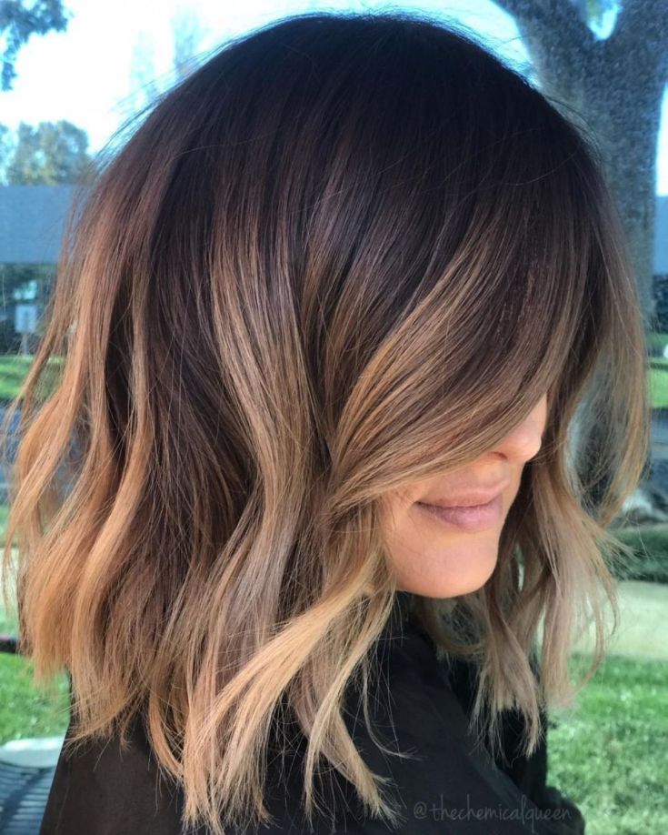 Balayage pour cheveux mi-noirs