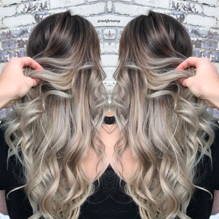 Shatush sur cheveux cendrés