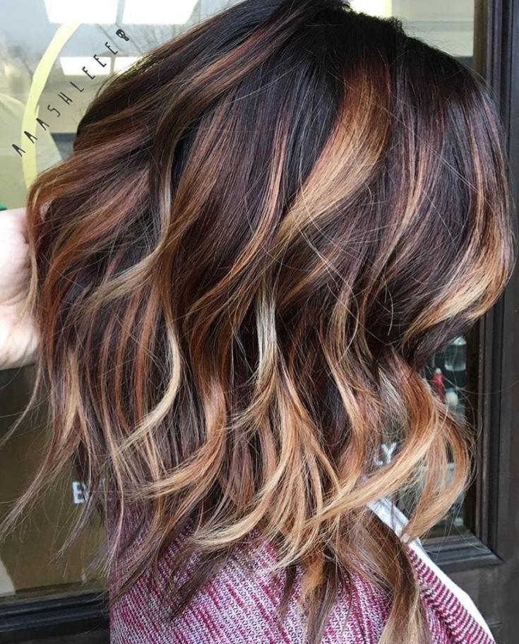 Balayage pour cheveux mi-noirs