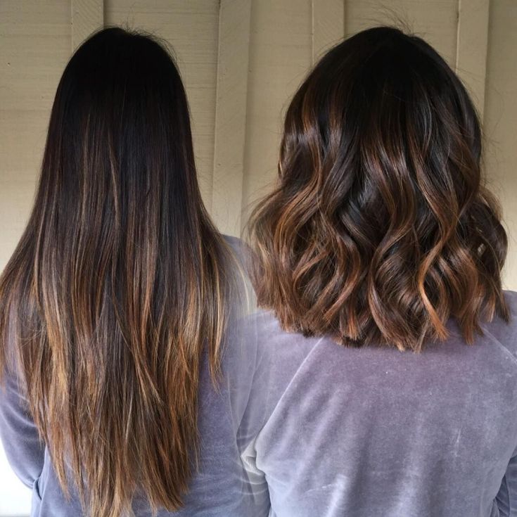Balayage pour cheveux mi-noirs