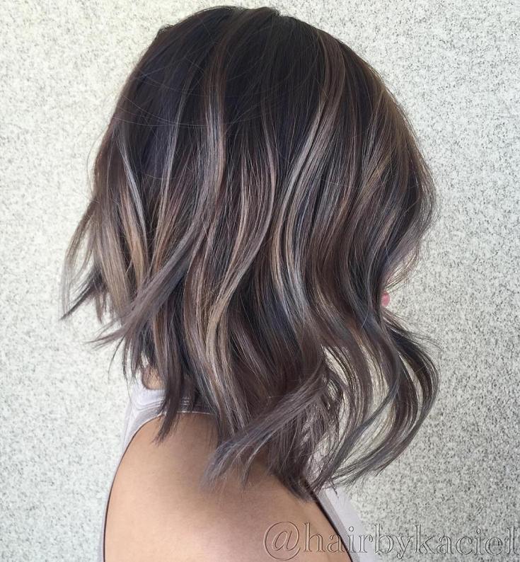 Balayage pour cheveux mi-noirs