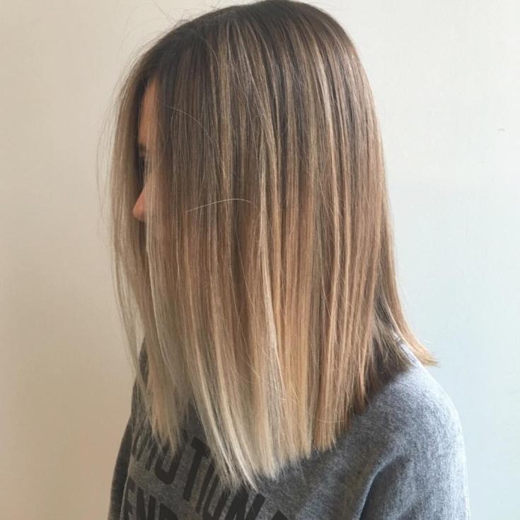(+110 photo) Balayage sur cheveux raides
