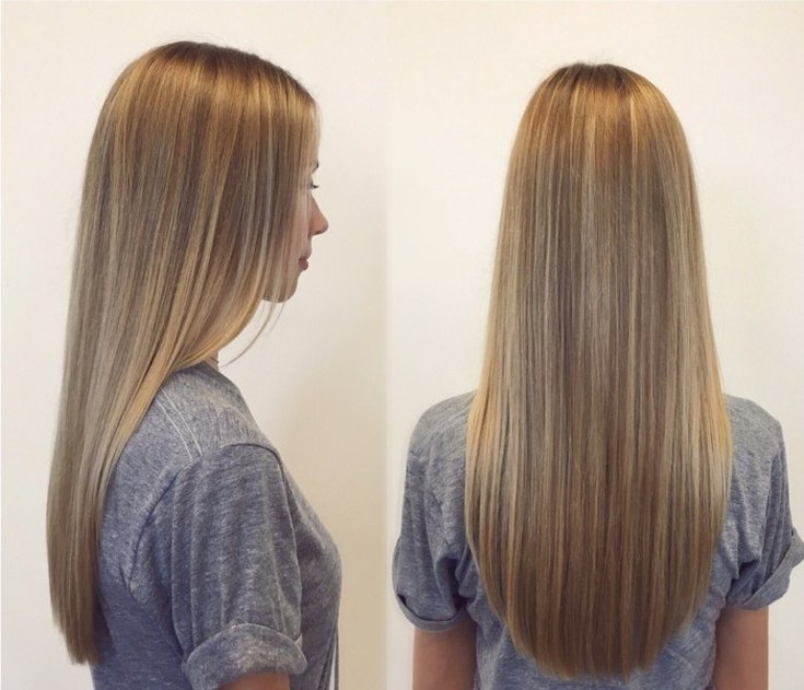 (+110 photo) Balayage sur cheveux raides