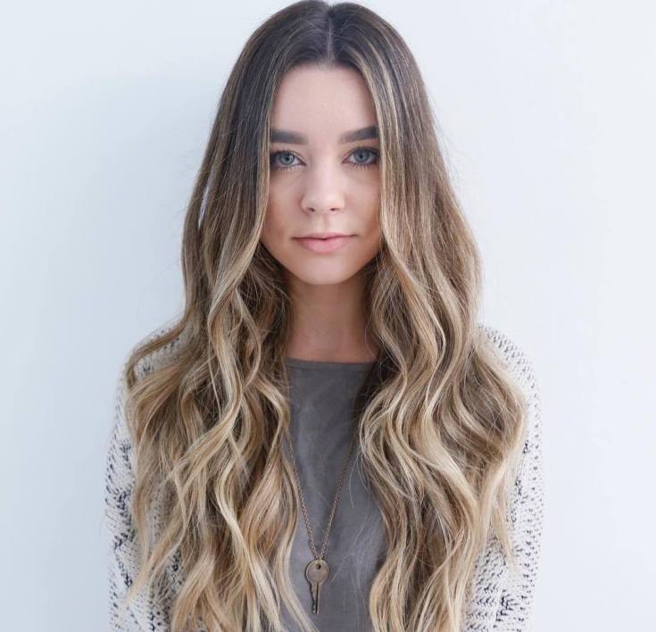 Balayage pour cheveux longs blonds