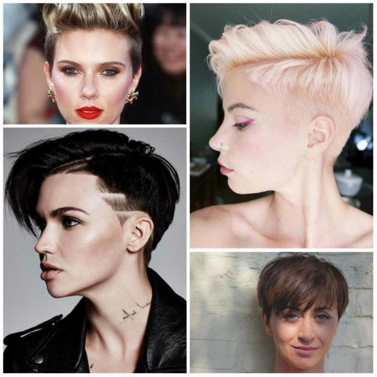 (+195 photos) Coupe de cheveux Pixie pour les brunes