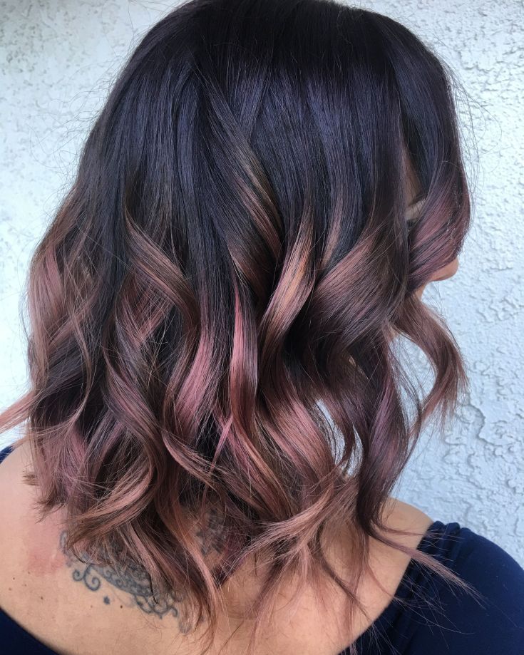 Balayage pour cheveux mi-noirs