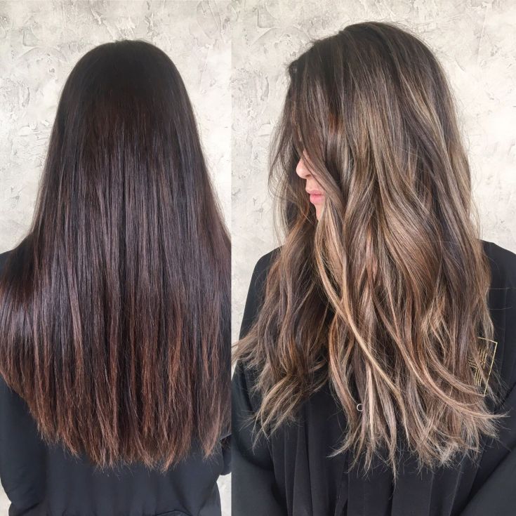 (+110 photo) Balayage sur cheveux raides