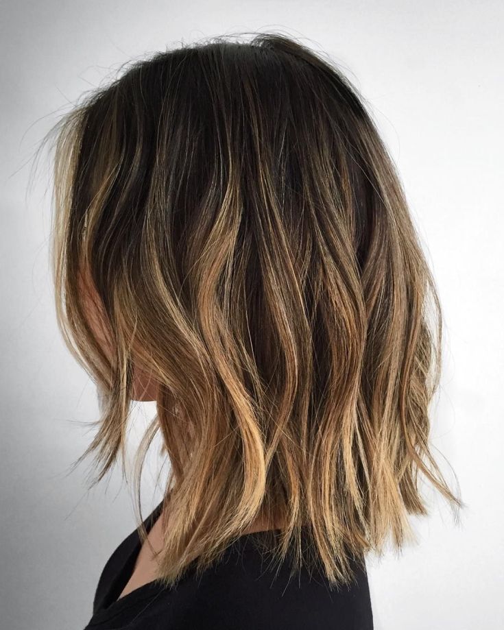Balayage pour cheveux mi-noirs