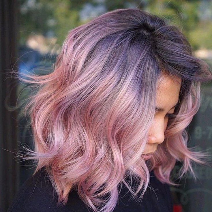 (+201 photos) Balayage sur cheveux châtain clair de longueur moyenne