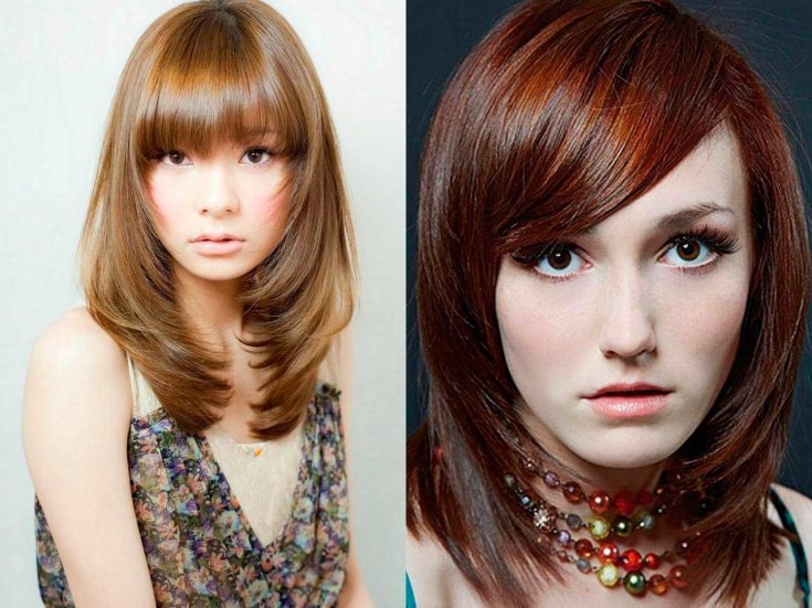 Coupe de cheveux en cascade pour cheveux mi-longs