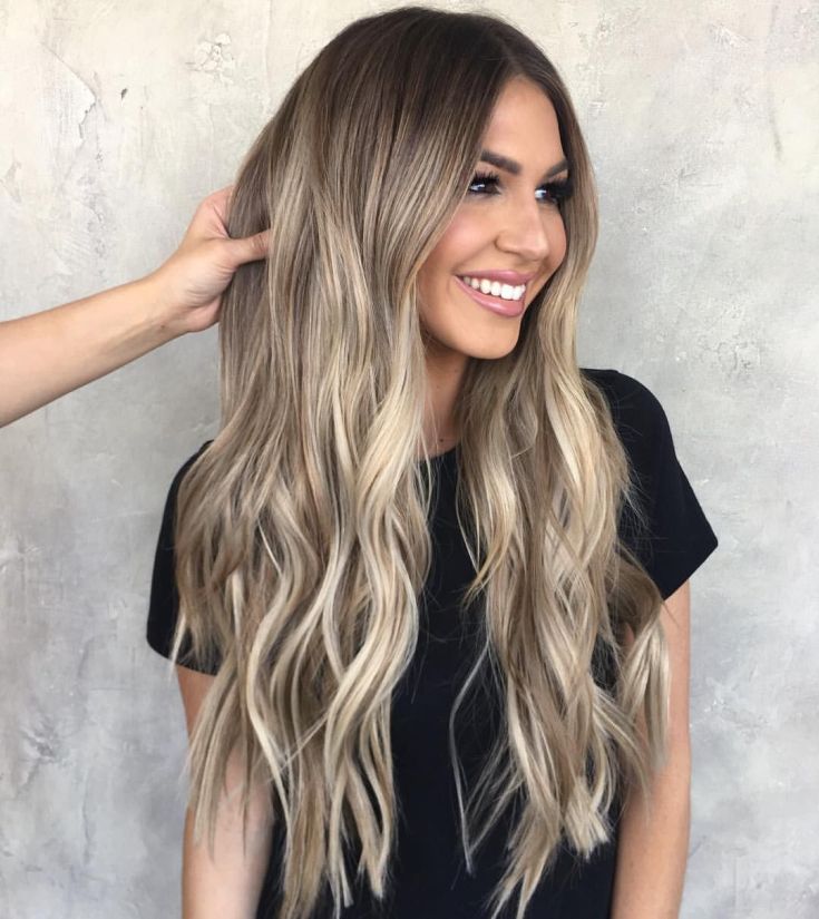 Balayage pour cheveux longs blonds