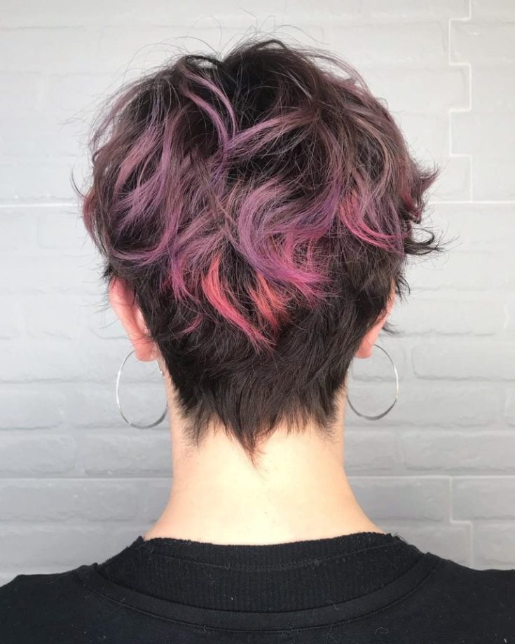 (+210 photos) Coupe de cheveux Pixie pour visage rond