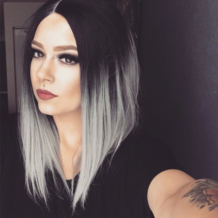 Balayage pour cheveux mi-noirs