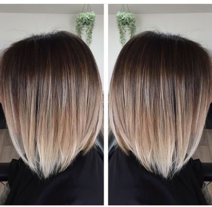 Balayage sur cheveux noirs carré 180 photos