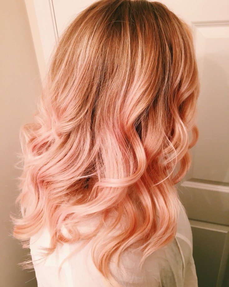 (+201 photos) Balayage sur cheveux châtain clair de longueur moyenne