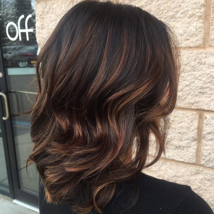 Balayage pour cheveux mi-noirs