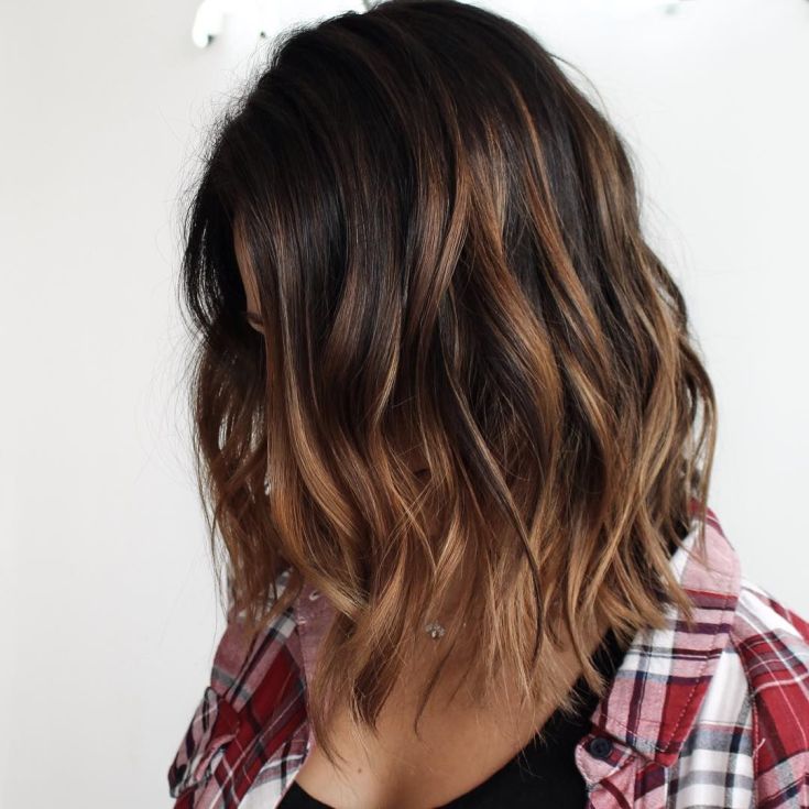 Balayage pour cheveux mi-noirs