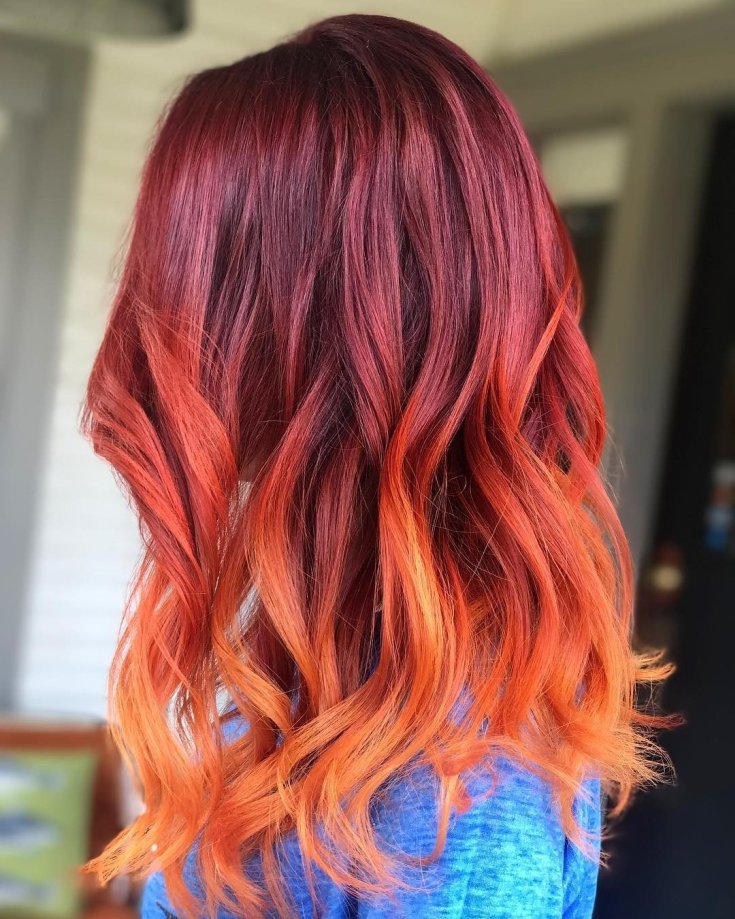 (+201 photos) Balayage sur cheveux châtain clair de longueur moyenne