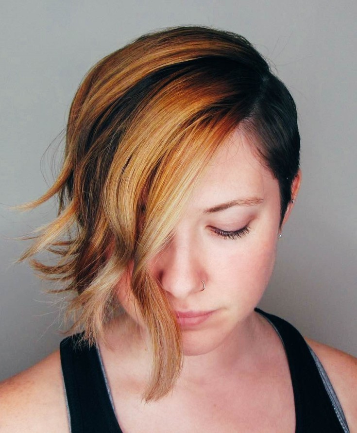 (+210 photos) Coupe de cheveux Pixie pour visage rond