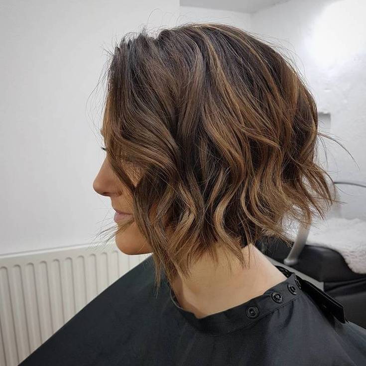 Balayage sur cheveux noirs carré 180 photos