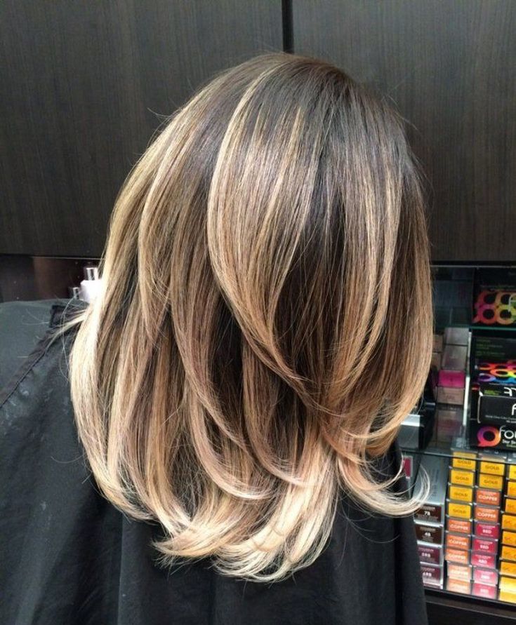 Balayage pour cheveux mi-noirs