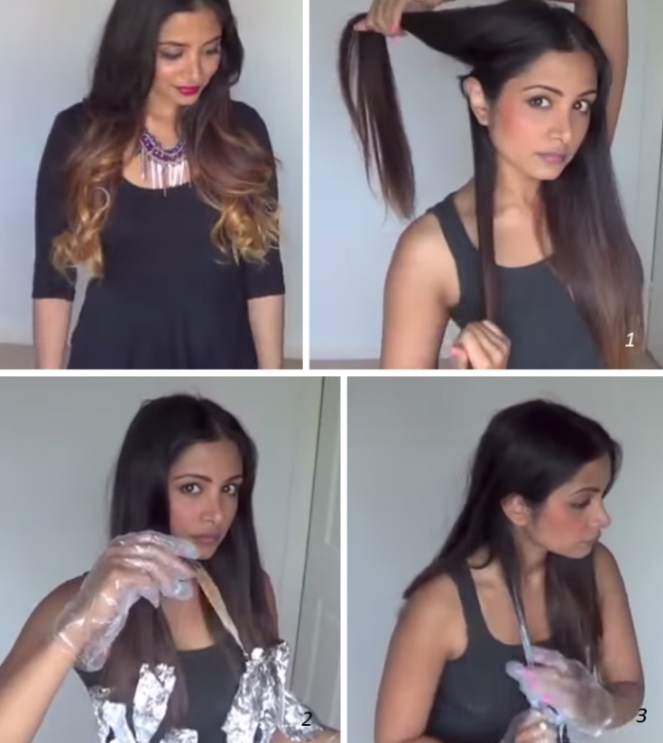 (+201 photos) Balayage sur cheveux châtain clair de longueur moyenne