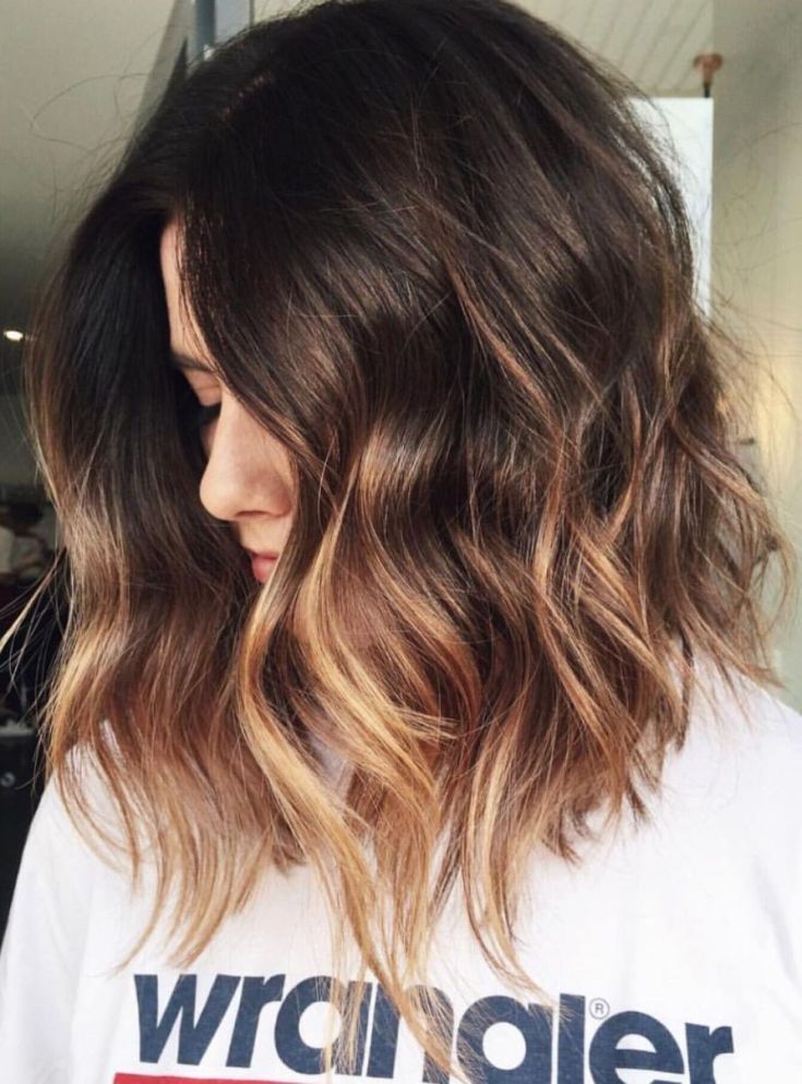 Balayage pour cheveux mi-noirs