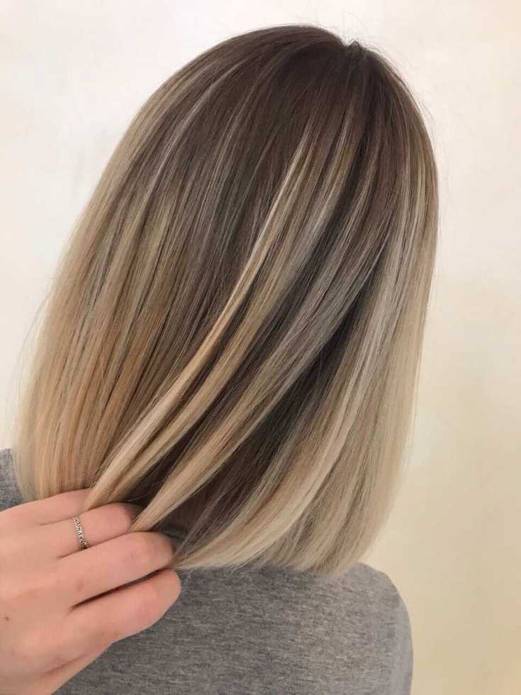 (+110 photo) Balayage sur cheveux raides